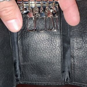 Pelle Studio Black Leather Key Wallet